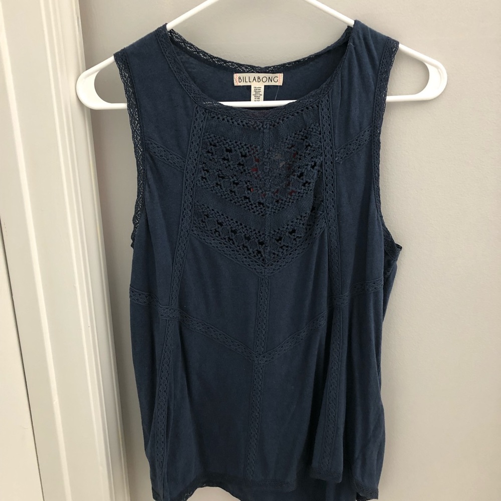 Navy Billabong Tank